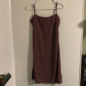 City Triangles small black dress with pink flowers